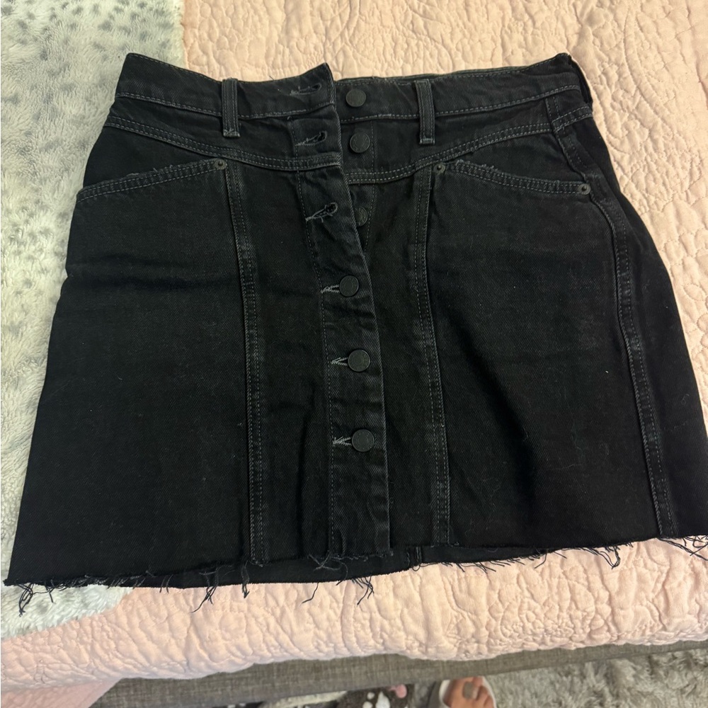 Rails Black Denim skirt